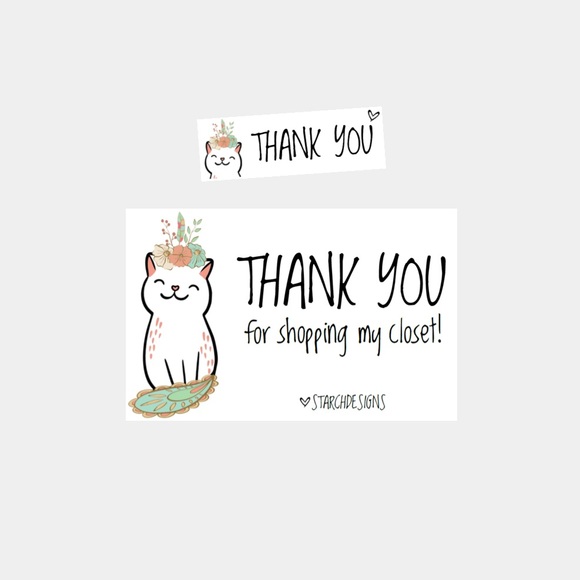 9. For The Love of Cats Personalized Package Inserts | Stickers Bundle - Picture 1 of 2
